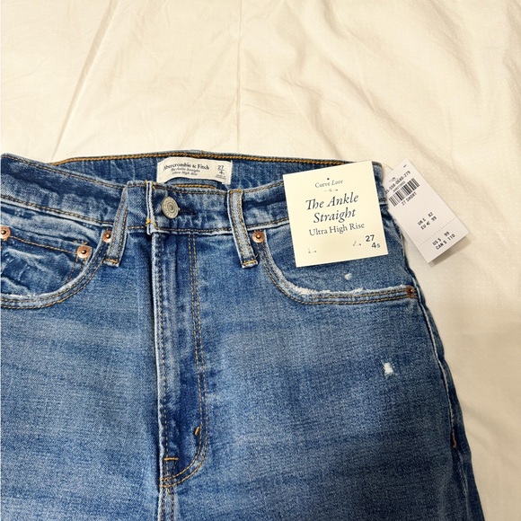 Abercrombie ankle straight ultra high rise curve love jeans - Picture 2 of 4